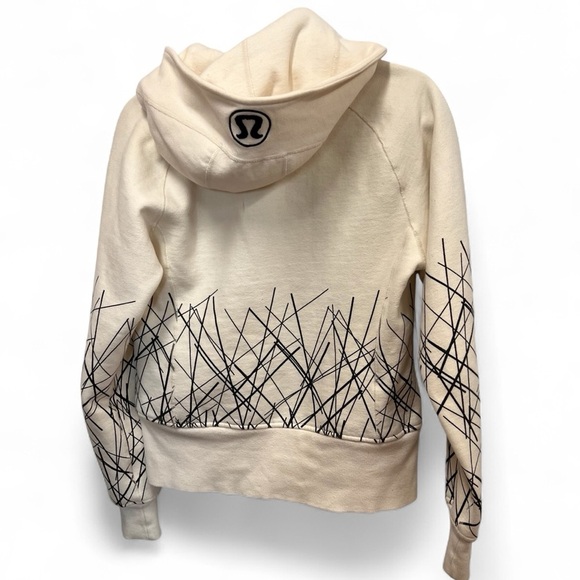 Lululemon scuba ghost nesting bird scribble full-zip hoodie size 8 - Picture 2 of 14